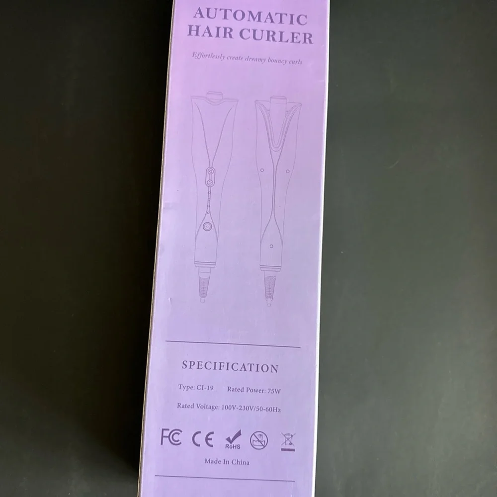 UNOPENED SuperDuomishu C1-19 Automatic Curling Iron, 1 barrel w/4 Temp Up to 430 - Picture 3 of 8
